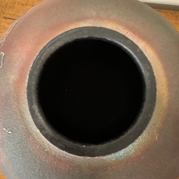 Signed Larged Raku Dream Jar Wishing pot - john okson melkonian - Picture 8 of 12